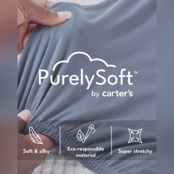 Carter's Baby 2-Way Zip Floral PurelySoft Wearable Blanket - Ivory Floral Medium - Picture 3 of 12